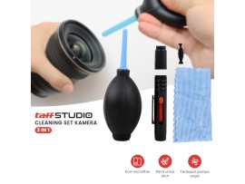 TaffSTUDIO Cleaning Set Kit 3 in 1 - For Cleaning Lens, Camera, Dll